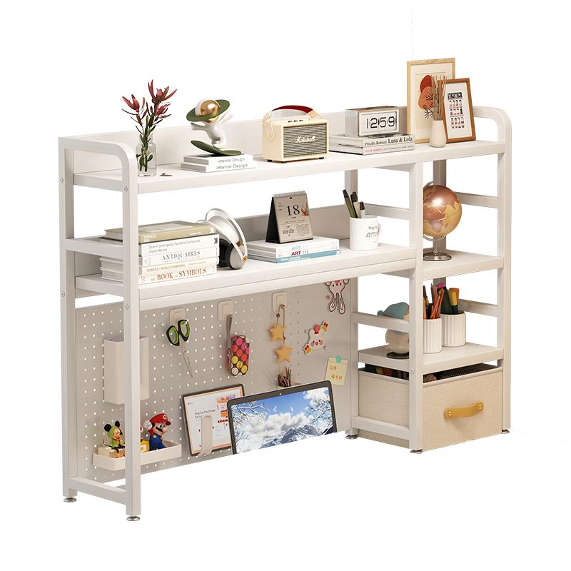 The desk hole board bookshelf has strong load-bearing capacity