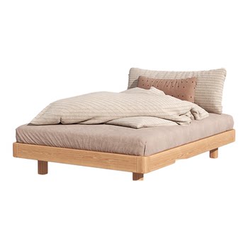 Montessori children's room flooring flooring bed all solid wood