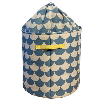 Ins wind belt tie fabric children's toy storage bucket