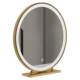 Simple desktop vanity mirror round desktop vanity mirror bedroom student dormitory iron large mirror vanity mirror