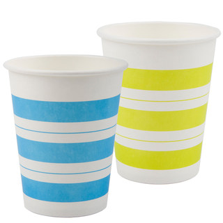 Deli disposable paper cup thickened and not easily deformed water cup