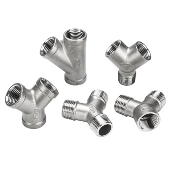 304 stainless steel tee internal thread thread interface external teeth