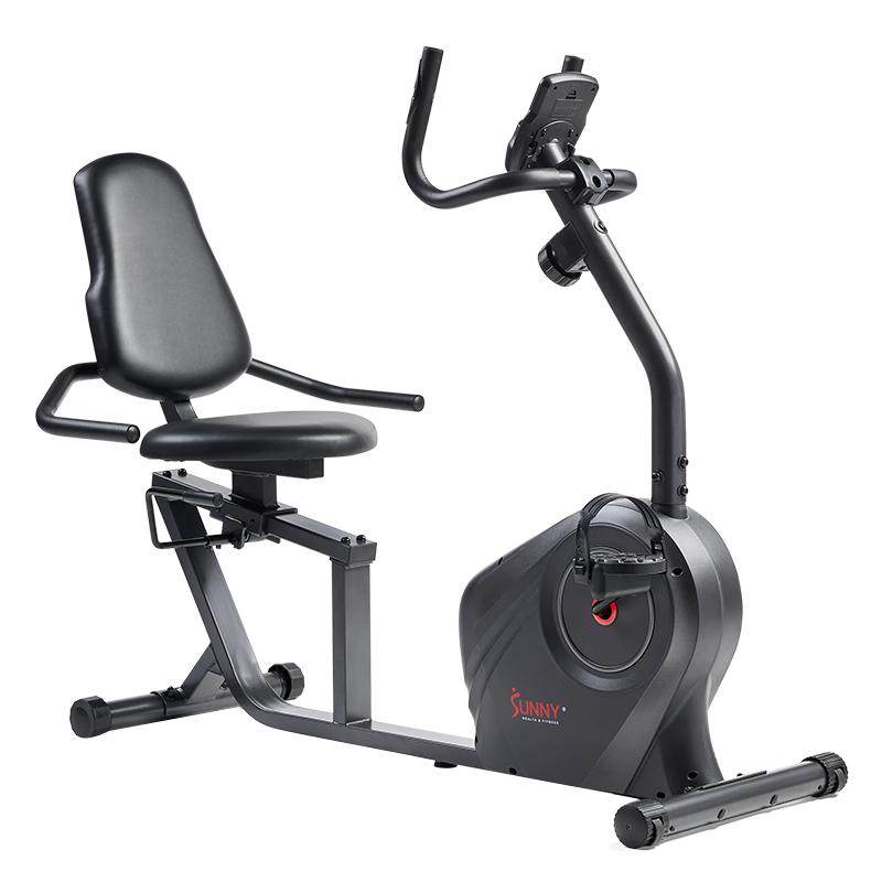 The horizontal design of SUNNY exercise bike does not hurt the knees