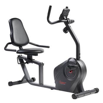 The horizontal design of sunny exercise bike does not hurt the knees