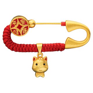 生肖马健康平安快乐幸运沙金孕妇胸针新生婴儿宝宝防惊吓安全别针