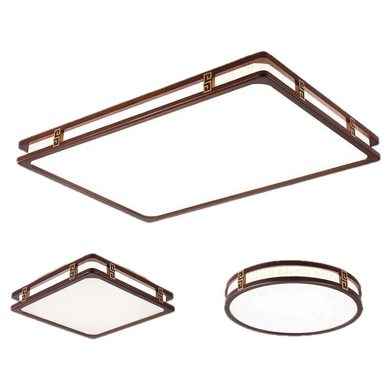 New Chinese style solid wood living room ceiling lamp modern and simple