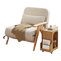 Solid wood sofa bed folding dual-purpose small apartment internet celebrity single bed household imperial concubine single sofa chair