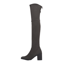 SW TIELAND spring classic elastic over-the-knee boots lace-up slim boots womens thick high-heeled boots