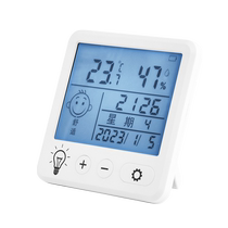 Compteur électronique de température et dhumidité pour la maison affichage mural de haute précision de la température de la chambre de bébé compteur de température et dhumidité réveil