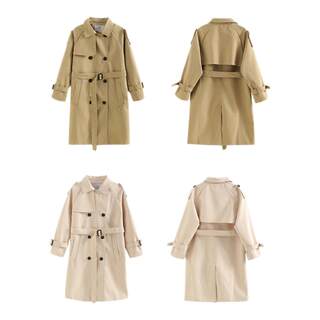 女童风衣中长款2025秋季新款小女孩童装英伦风洋气儿童春装外套