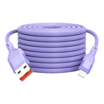Yixingxingmi Android Typec Flat Port Monitoring Data Cable Suitable for Huawei, Apple, Xiaomi Mobile Phone Charging Cable Typec Super Fast Charging 2.3m 5m Extended Version Extra Long Interface