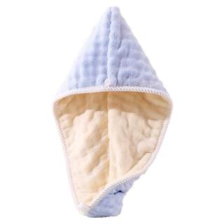 泡泡纱干发帽女加厚超强吸水包头毛巾擦头速干发巾新款双层浴帽