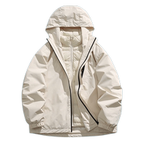 Duck Down Jacket Mens 2024 Winter New Arrival Three-Wear Short Hooded Removable Two-piece Jacket J