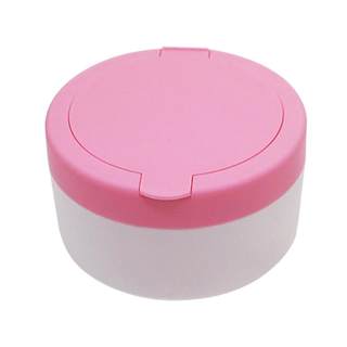 Babypuderdose, leere box mit puderquaste