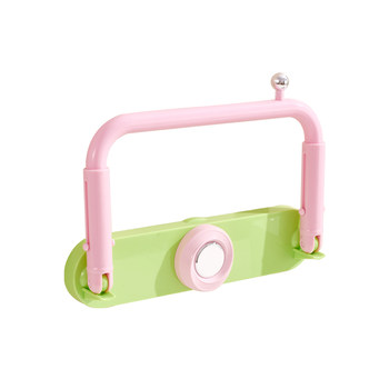 Retractable washbasin rack without hole punching