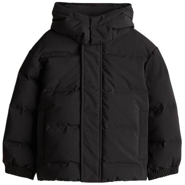 HM women's down jacket winter warm hooded windproof hydrophobic loose winter cold-proof jacket 1238585