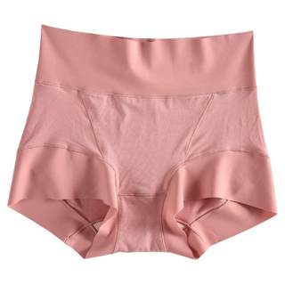 收腹高腰内裤女无痕边舒适宽边透气青年大码胖MM莫代尔平角裤衩头