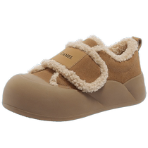 Camel Outdoor Shoes Womens Shoes 2024 Spring and Autumn New Cute Soft and Cute Velvet Thick-soled Snow Boots Womens Casual Daily Comfort