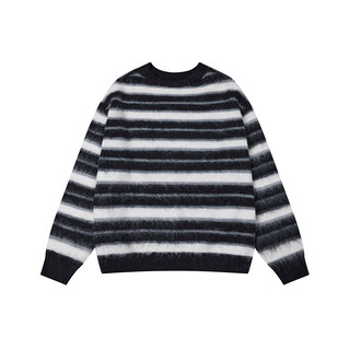 Ch striped crew neck velvet sweater