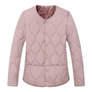 Neuer stil eines kurzen, farbkorrigierten daunen-baumwollmantels aus samt-baumwolle