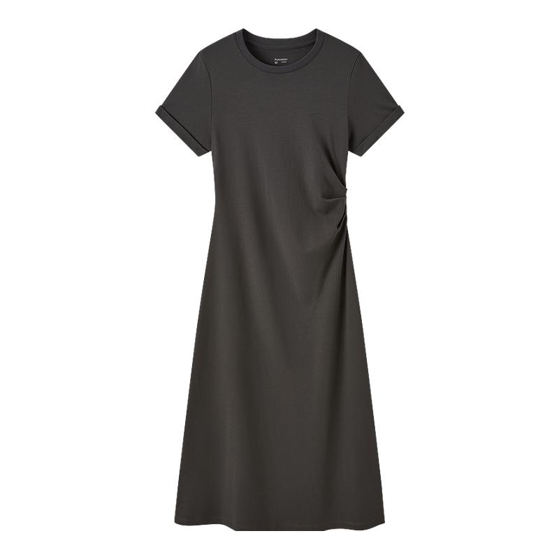 Cotton Era New Product 26 Summer Women's Knitted Cool Watery Cotton Dress Gray Summer