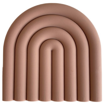 Nordic style rainbow shape high temperature resistant thickened insulation pad