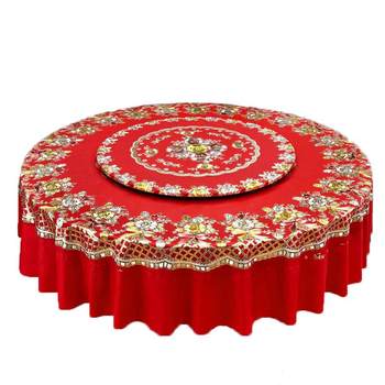 Thickened round table cloth pvc factory self-operated chinese style festive Thickened round table cloth pvc factory self-operated chinese style festive