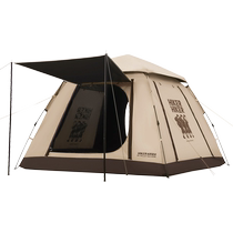 Pelliot vinyl tent canopy two-in-one outdoor camping folding portable camping equipment complete set of awnings