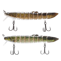 Bionic multi-section loach fake bait long-distance cast 9-section loach bait special bait for freshwater sea fishing and perch