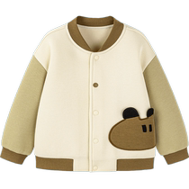 Mini Balabala Spring New Boys and Girls Baseball Jackets Baby Fashion Contrast Color Childrens Jackets