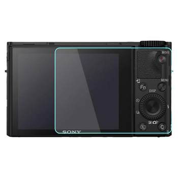 JJC ເຫມາະກັບ Sony RX100III IV rx100M6 M3 M5A M7 M4 RX1R RX1RM2 tempered film mirrorless camera black card screen protection film