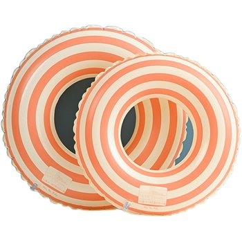 Double airbag swimming ring with handle safety underarm ring