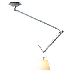 Glazed Folding Swing Arm Chandelier for Dining Room and Study, Vintage Parchment Swing Arm Single/Double Head Designer