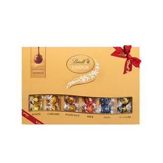 Lindt/瑞士莲官方正品软心牛奶巧克力30粒礼盒371g休闲零食伴手礼