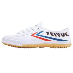 Feiyue Junior High School Physical Exam Special Shoes Women's Canvas White Shoes Rubber Sole Anti-Slip Track and Field Tai Chi Martial Arts Long Jump Sports Shoes