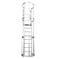 Coque daluminium de protection en alliage daluminium échelle descalade gravir une échelle haute révision épaississement de la clôture extérieure Pit Ladder Straight Climbing Ladder