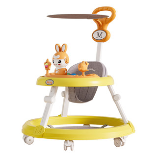 2025 new baby walker anti-0 type legs anti-rollover foldable multi-function baby walker starter