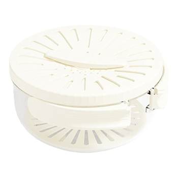 Folding handle with cover for drain basket