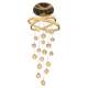 Luxurious crystal ring + romantic baby's breath
