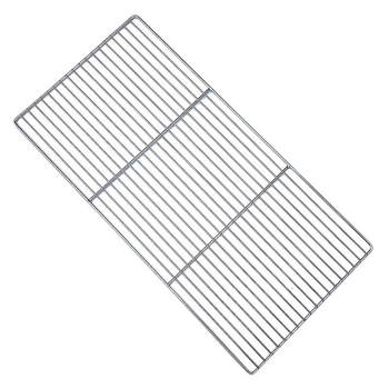 Bold stainless steel barbecue grid rectangular encrypted