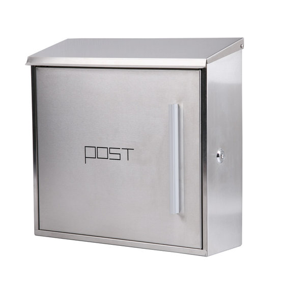 Box European Modern Villa outdoor mailbox Large Opinions Box Outdoor Box Creative Stainless Steel Mailbox