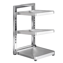 304 stainless steel pot rack storage rack multi-layer kitchen household countertop layered pot sink storage rack 1685