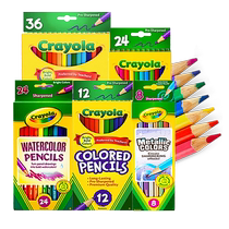 (Self-operated) Crayola Colored Pencils Childrens Safety Colored Leads 24 Color Graffiti Painting Pens