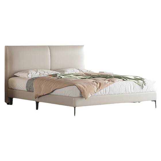 Xilinmen leather modern simple double bed