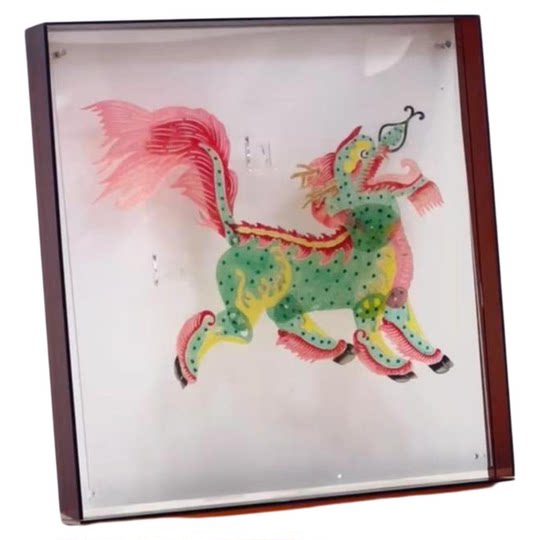 Pintura decorativa de marionetas de sombras, patrimonio cultural intangible tradicional hecho a mano, nuevo estilo chino, pintura colgante, decoración suave creativa, regalo de inauguración de la casa