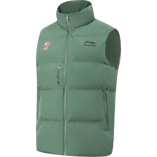 李宁CBA棉马甲男士冬季2025新款立领夹棉背心男装保暖上衣运动服