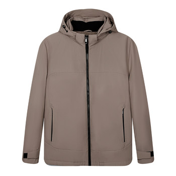 Talented Men's Hooded down Jacket Men's 2025 Winter New Seamless Seam-Sealed Directly Filled Warm Casual Short Jacket