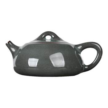 Celadon handmade teapot ge kiln iron tire kung fu tea set ceramic pot ice cracked tea one pot two cups ໃຊ້ໃນເຮືອນ