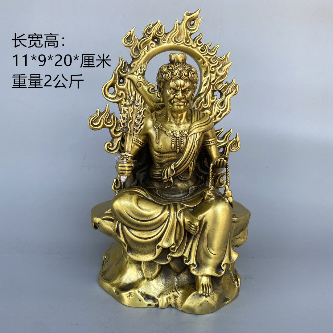 純銅  不動尊菩薩  明王仏像置物2 O1CN01sGoO0o26nP7gczMA3_!!