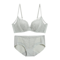 Adore Adore Womens Summer Wire-Free Milk Protein Antibacterial Lined Breathable Hole Bra Panties Set